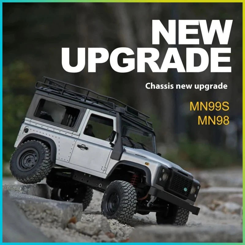 Voiture RC MN99S 1/12 2ème génération RC Proportion complète quatre roues motrices garde de voiture d'escalade modèle de voiture télécommandé amélioré jouet pour garçon