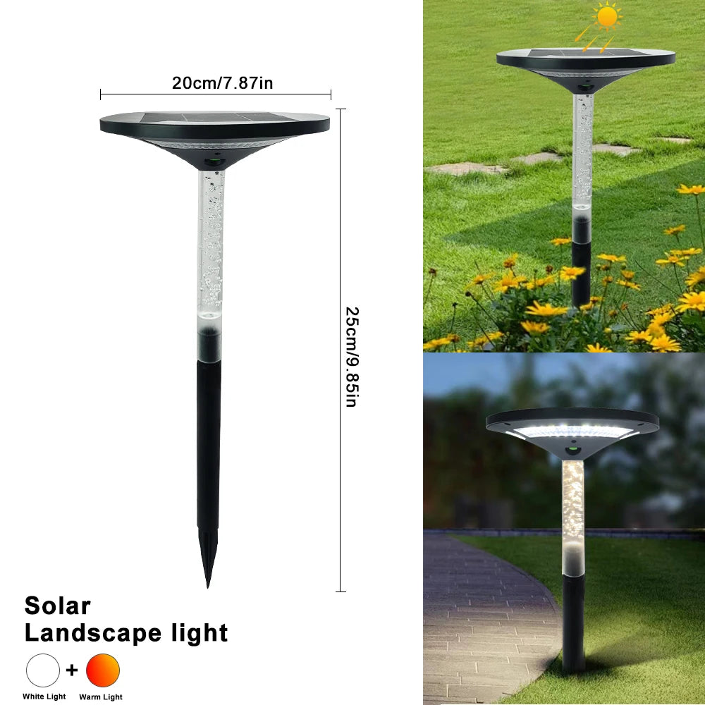 Wasserdichte Solarleuchten für den Außenbereich – Helle Landschaftsbeleuchtung für Garten, Hof, Gehweg und Veranda, 62 LEDs