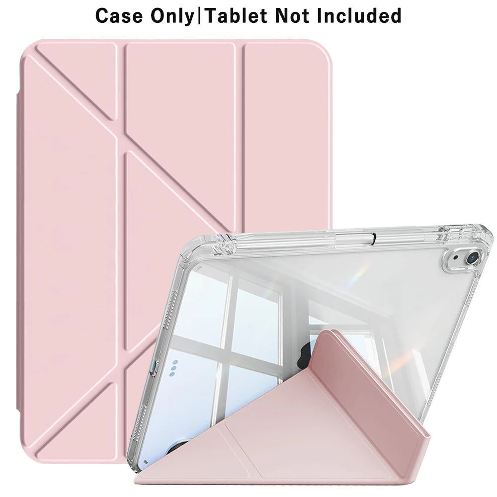 Coque iPad 3-en-1 Y-Fold Flip avec rabat magnétique – support multi-angles