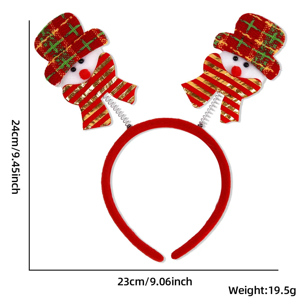 Décorations de Noël, bandeaux bonhomme de neige, bandeau pour cheveux, accessoires de Noël