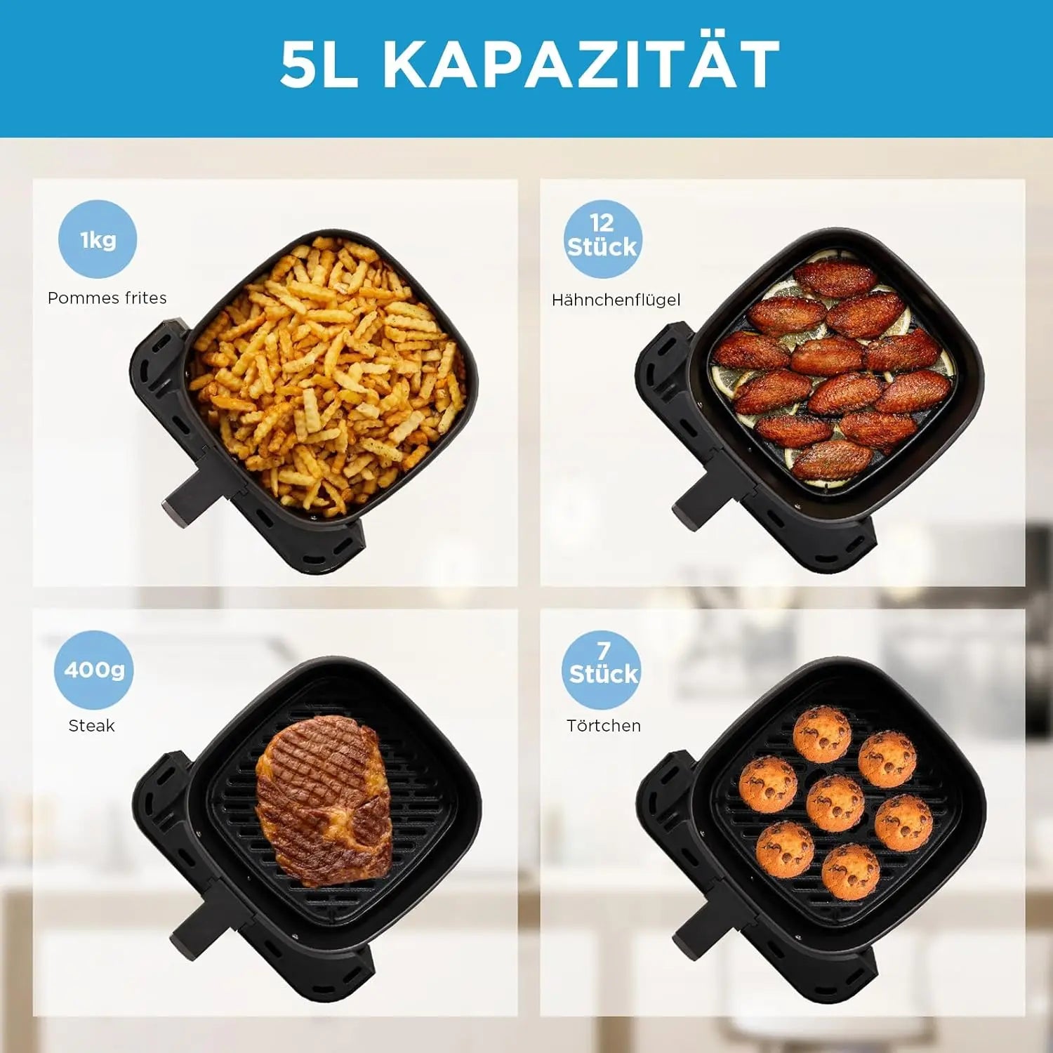 Air Fryer Midea 5L Capacité