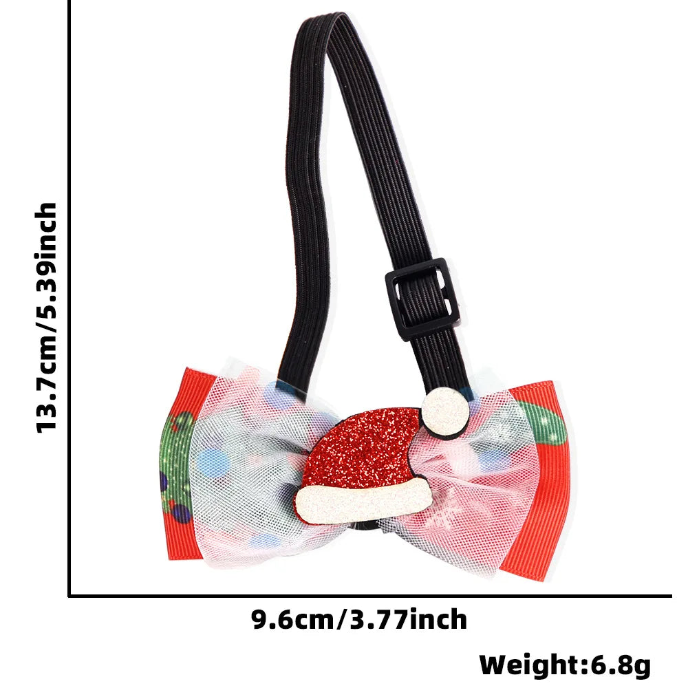 Collier décoratif pour animaux de compagnie, père Noël, wapiti, chat, chien