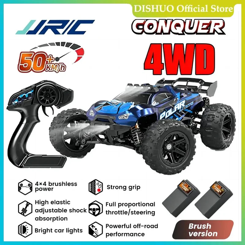 Voiture RC JJRC-Coche Teledirigido 1:14, Escoacrylate Motor Sin en 70 KM/H. Voiture de course télécommandée, haute vitesse, 50 km/h