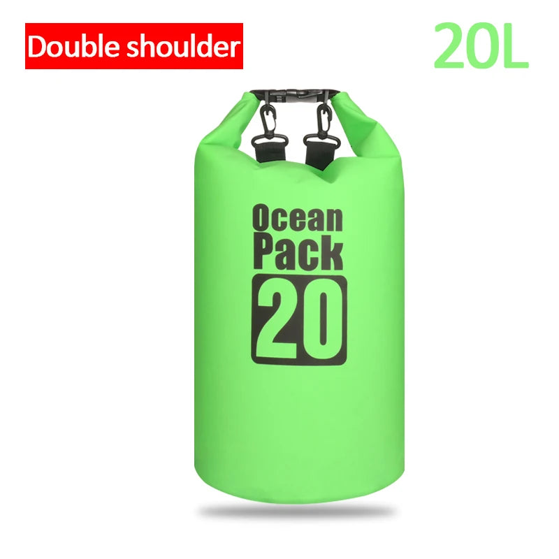 Sac étanche en PVC pour l'extérieur, 5L 10L 20L 30L, rangement pliable pour plongée, pour hommes et femmes, plage, natation, Rafting
