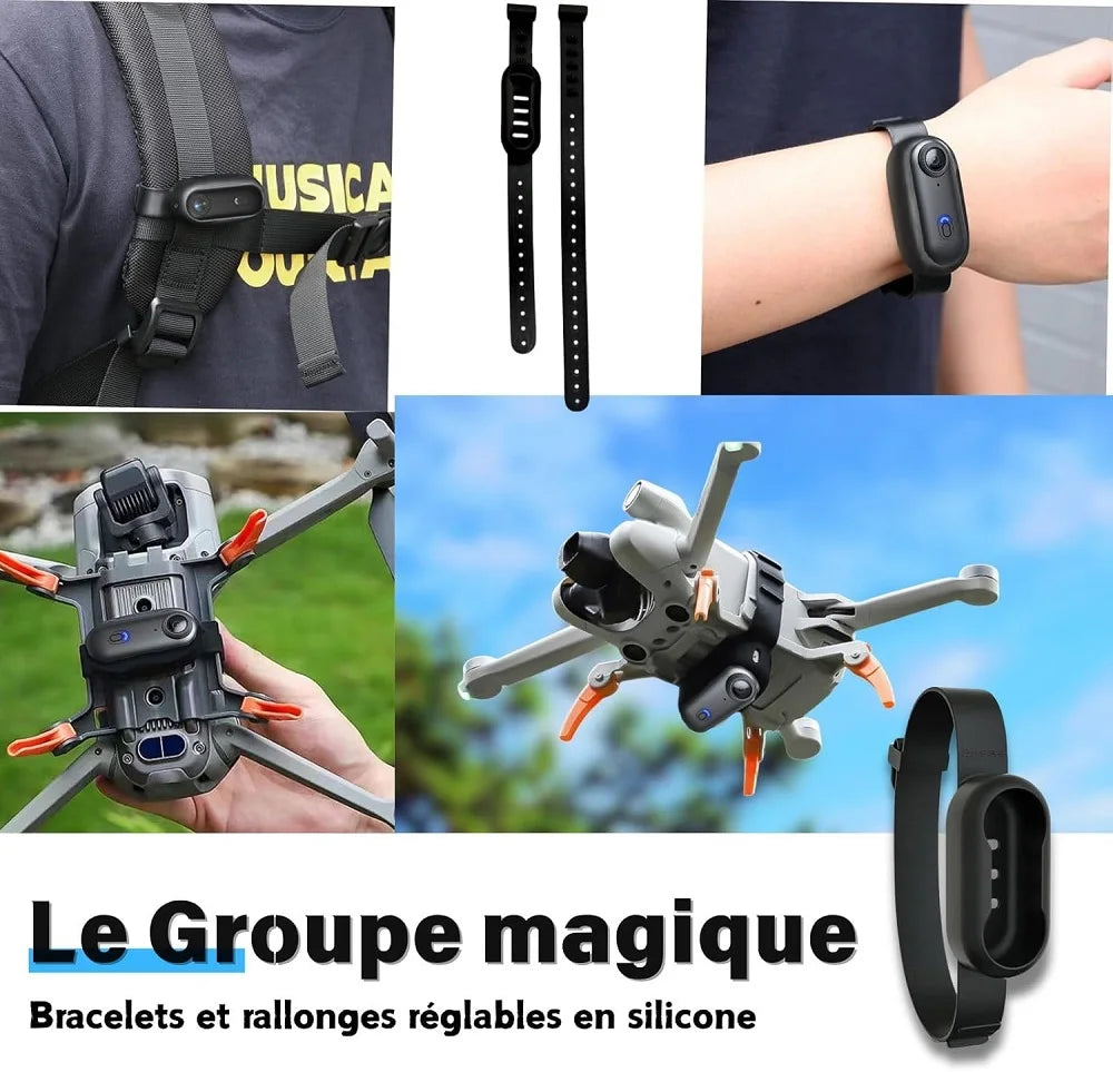 Mini Caméra Collier 4K JETO – POV pour Animaux de Compagnie et Vlog