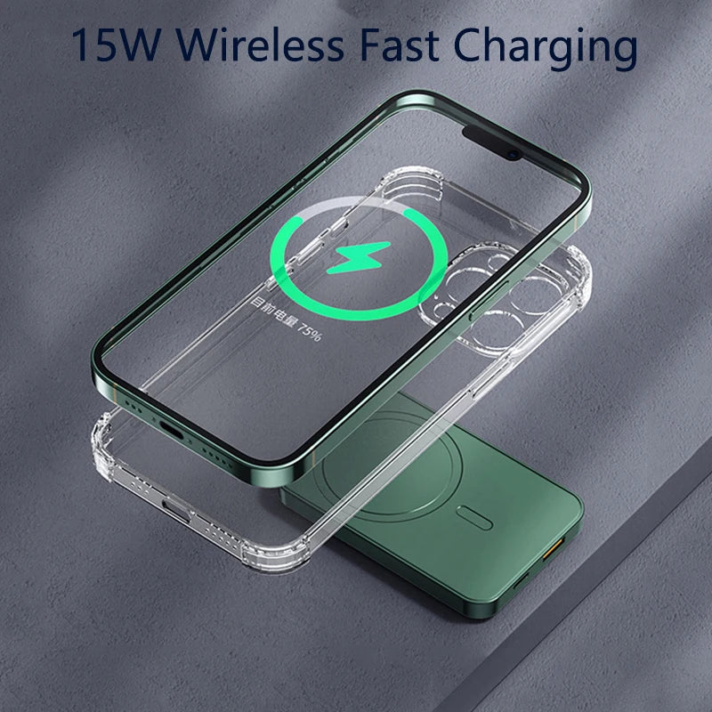 Wireless Power Bank, Fast Charging, External Battery Charger for Huawei, Samsung, iPhone 12, PD 20W, 50000mAh, 22.5W