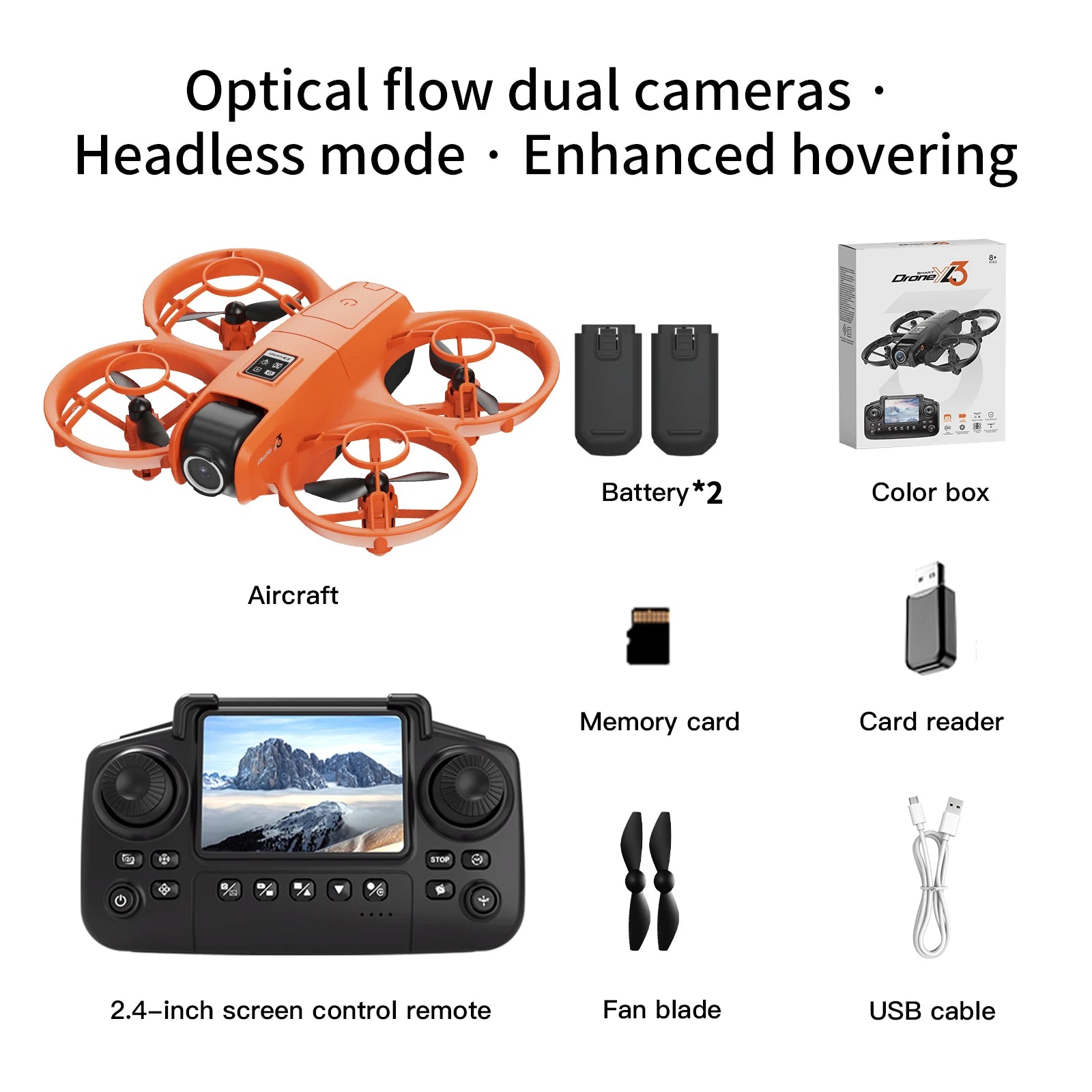 Mini Drone à distance – Écran 4K, Caméra Hover, Poche, Quadcopter RC 2025 YL3