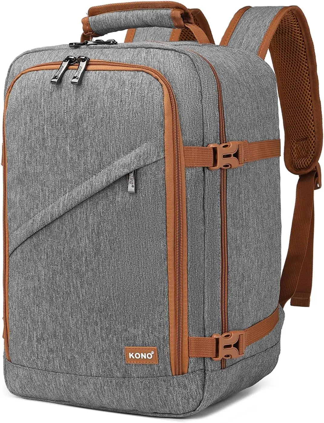 Sac à dos cabine minimaliste KONO 3 pièces – léger, compatible Ryanair, 20L-38L
