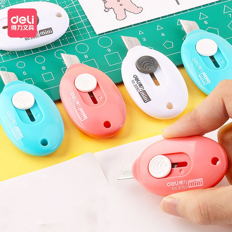 Mini Cutter, coupe-papier narportable, couteau utilitaire rétractable, boîte ouverte, artisanat, outil de bricolage, école, maison, bureau