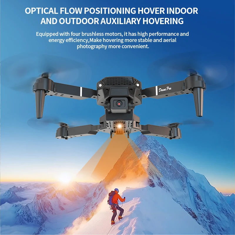 Drone E88 Pro 2025 – Quadrirotor Pliable 4K HD avec Écran