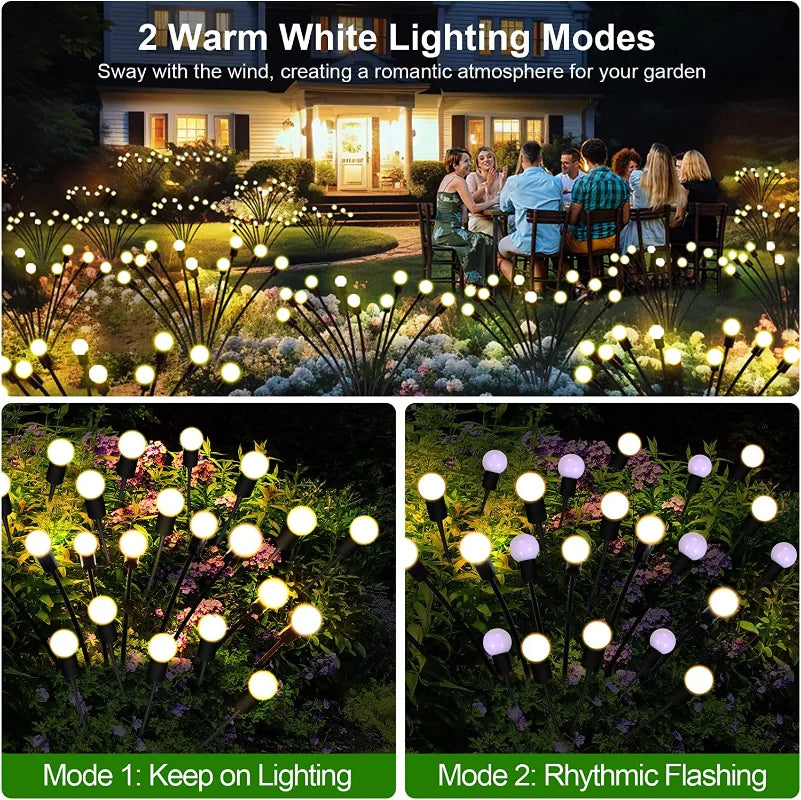 Lumières solaires LED extérieures étanches Paquet de 12 lumières lampe de pelouse lampe de jardin pour chemin paysage décoratif