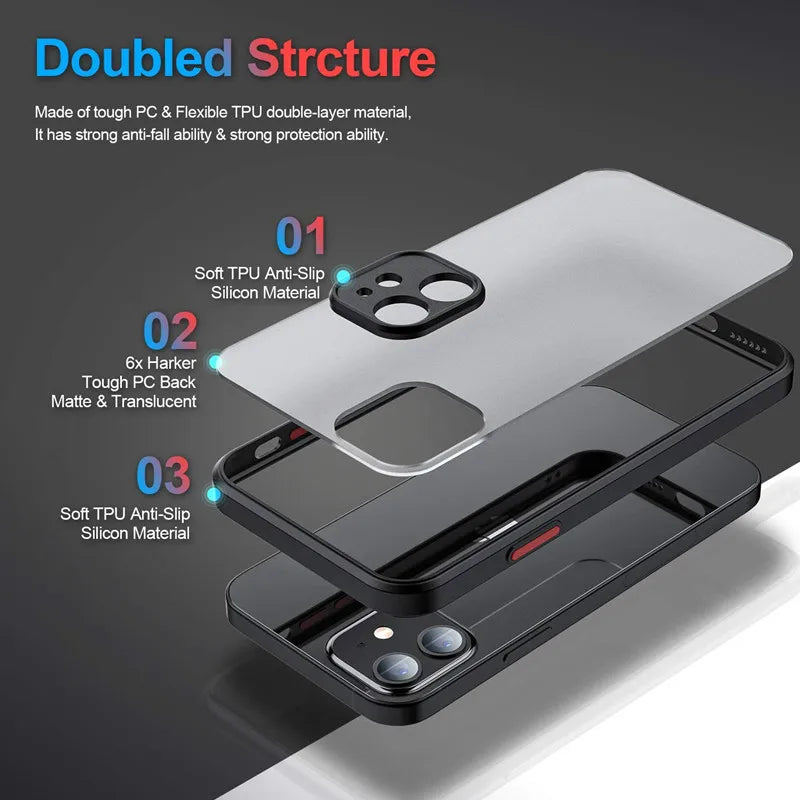 Coque antichoc silicone transparente KENNAGE – iPhone (modèles variés)
