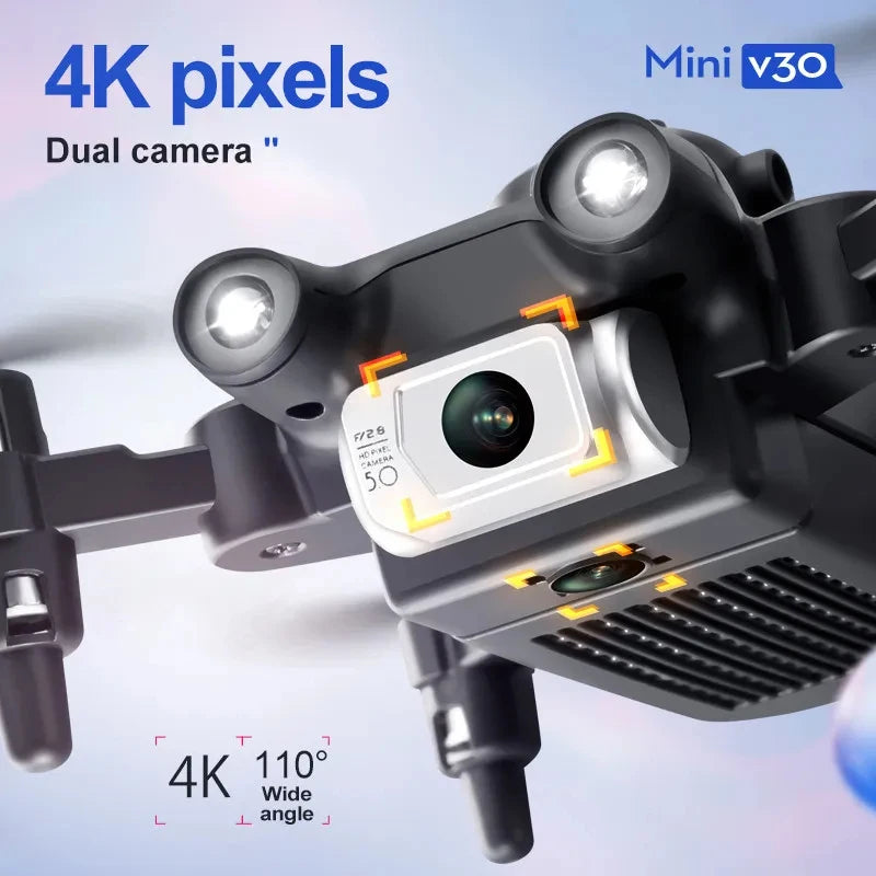 4DRC Mini-Drohne mit XIAOMI-V30 HD-Kamera 4K 1080P FPV RC-Drohnen Fünfseitiger Hubschrauber zur Hindernisvermeidung Professionelle Drohne