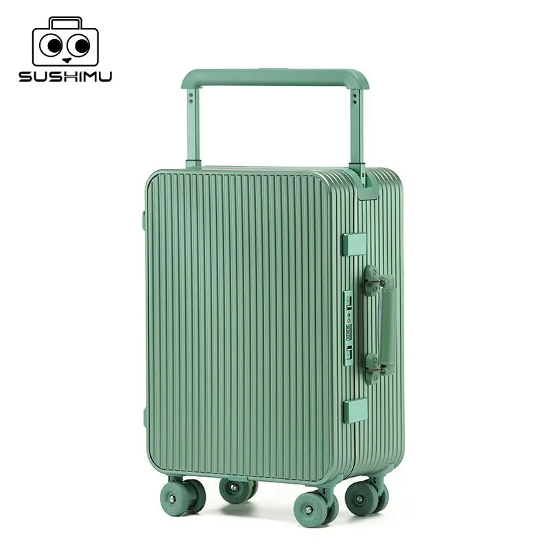 Valise trolley tout en alliage d’aluminium et de magnésium pour voyage SUSHIMU – 20, 24 et 26 pouces