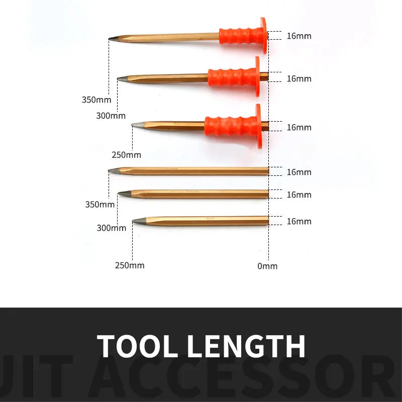 Chisels, Alloy Steel Pointed Tip Metal Chisels Cold Chisels Iron Stone Chisels for Masonry Carving Concrete Brick