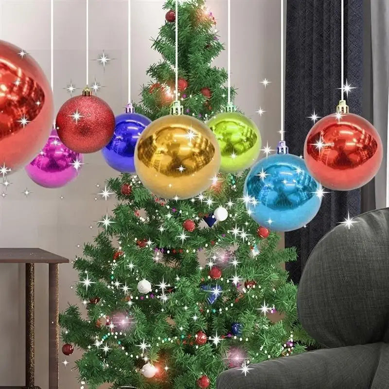 Christmas Balls, Plastic Christmas Tree Ornaments, Blue Ball, Christmas Gift, Holiday Decoration, 4cm, 24pcs