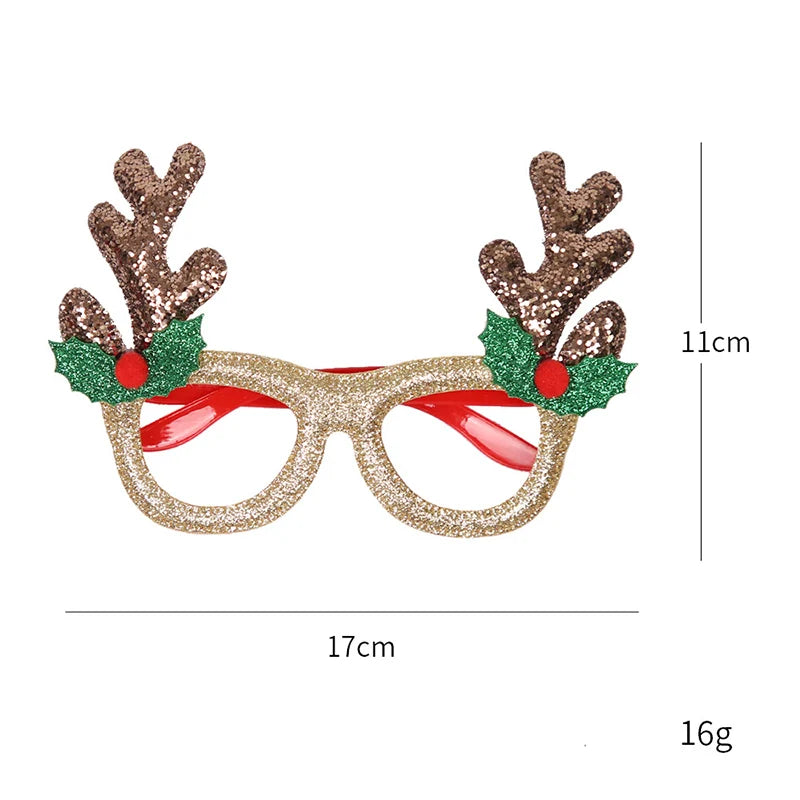 Lunettes de joyeux noël pour enfants et adultes, décoration de fête de noël, ornements de décoration