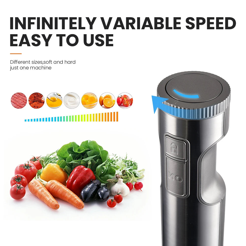 Electric Blender, Stainless Steel, 4 in 1 Mixing Cup, 700 mL Capacity Container, 500 mL Capacity Container with Sickle Blade, Whisk, 1000W Power 