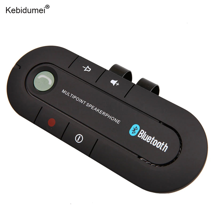 Bluetooth 4.1 Wireless Handsfree Car Kit Sun Visor Bluetooth Speakerphone MP3 Music Player Car Charger 