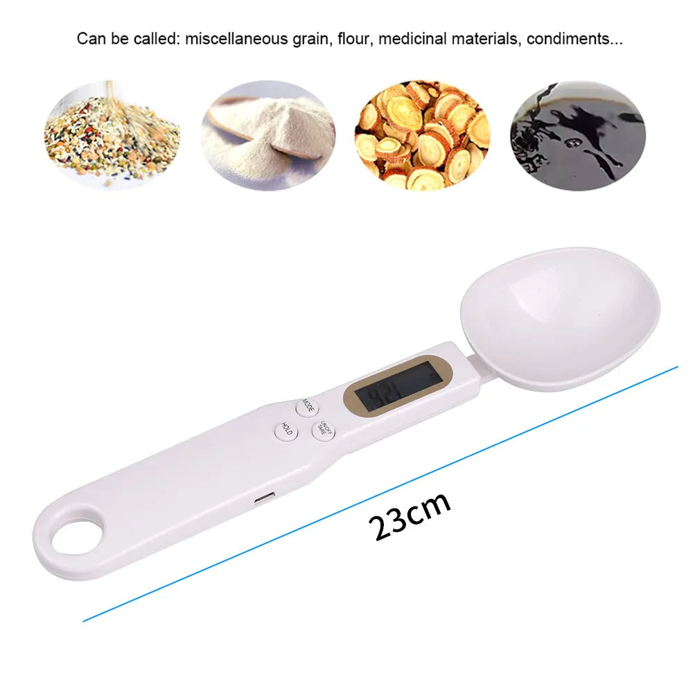 Cuillère de mesure numérique LCD, balance de cuisine électronique, cuillère de poids alimentaire, accessoires de cuisson de gâteaux, 0.1g-500g