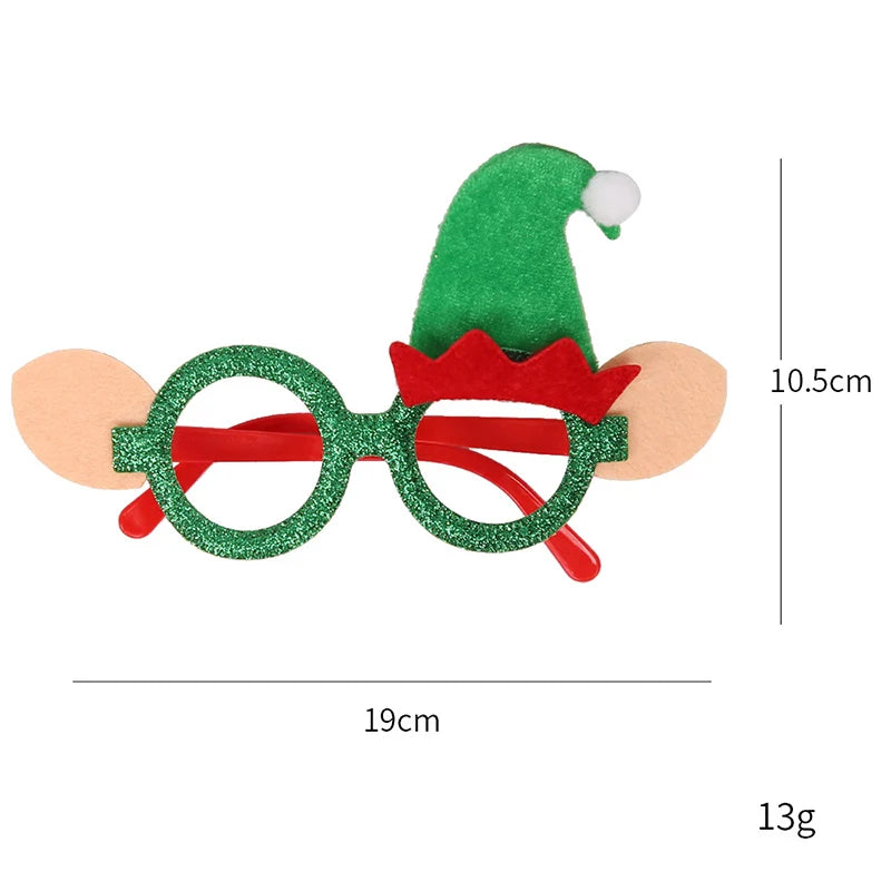 Lunettes de joyeux noël pour enfants et adultes, décoration de fête de noël, ornements de décoration