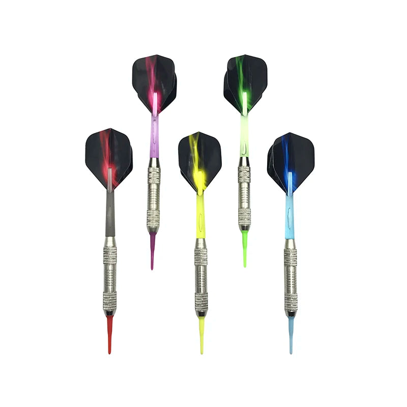 Yernea High Quality Darts, Soft Tip Darts, Sports Equipment Assembly, Nylon Shaft, Plastic,, 5pcs 