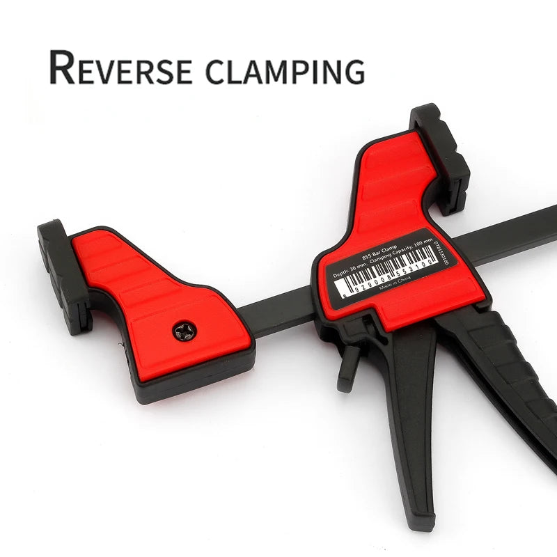 Clamps, 4, 6, 12 Inch F-Clamp Quick Ratchet, Heavy Duty Woodworking Bar Clamp Kit, Reverse Clamping 100, 150, 300mm