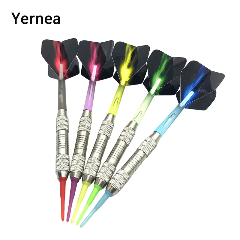 Yernea High Quality Darts, Soft Tip Darts, Sports Equipment Assembly, Nylon Shaft, Plastic,, 5pcs 