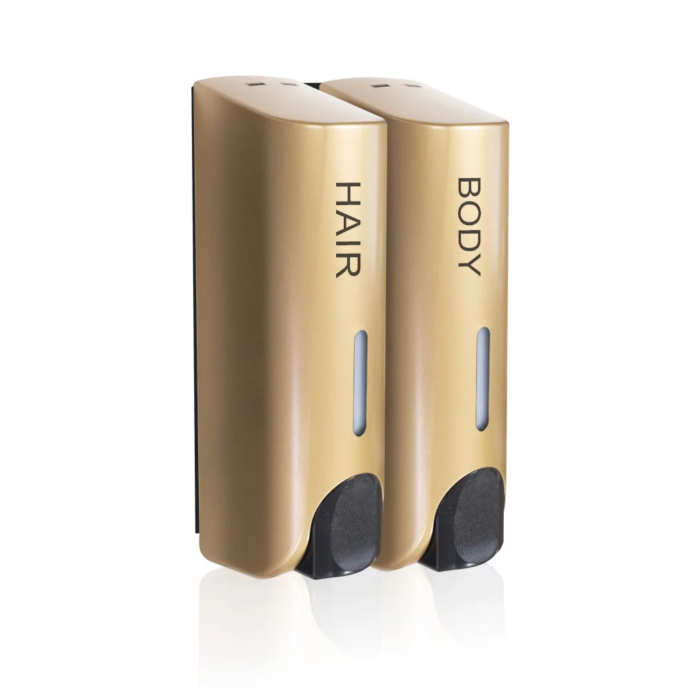 350ml Wall Mounted Soap Dispenser – single, double or triple, practical design for bathroom and shower