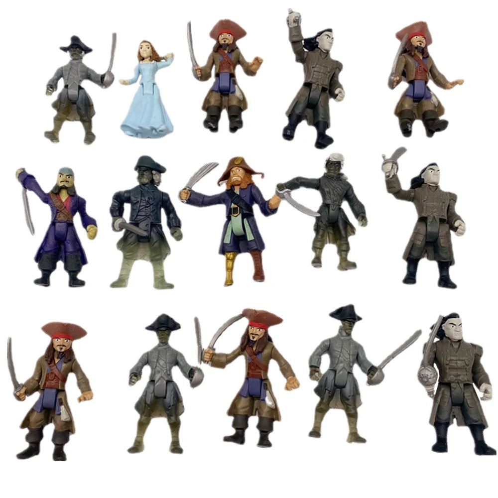 Pirate Figures, Cool 7.5 Inch Figure Kit for Boys, Plastic Toys, Soldier Model 