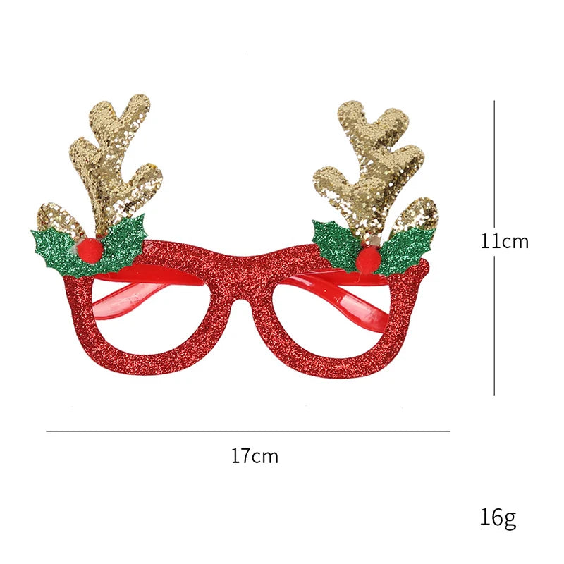 Lunettes de joyeux noël pour enfants et adultes, décoration de fête de noël, ornements de décoration