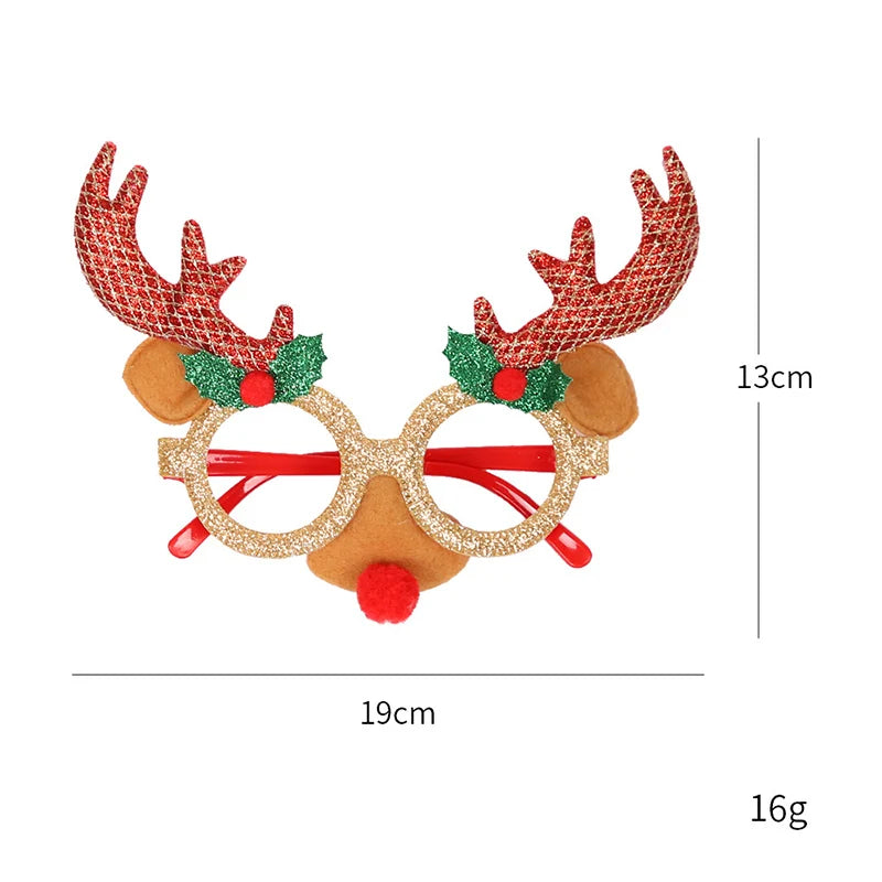 Lunettes de joyeux noël pour enfants et adultes, décoration de fête de noël, ornements de décoration