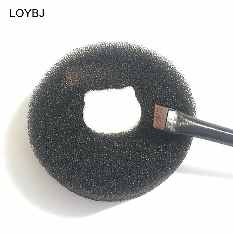 Boîte éponge de nettoyage à sec pour pinceaux de maquillage LOYBJ, outils de nettoyage à sec, Blush, fard à paupières, poudre à sourcils, brosse, appareil à retrait rapide