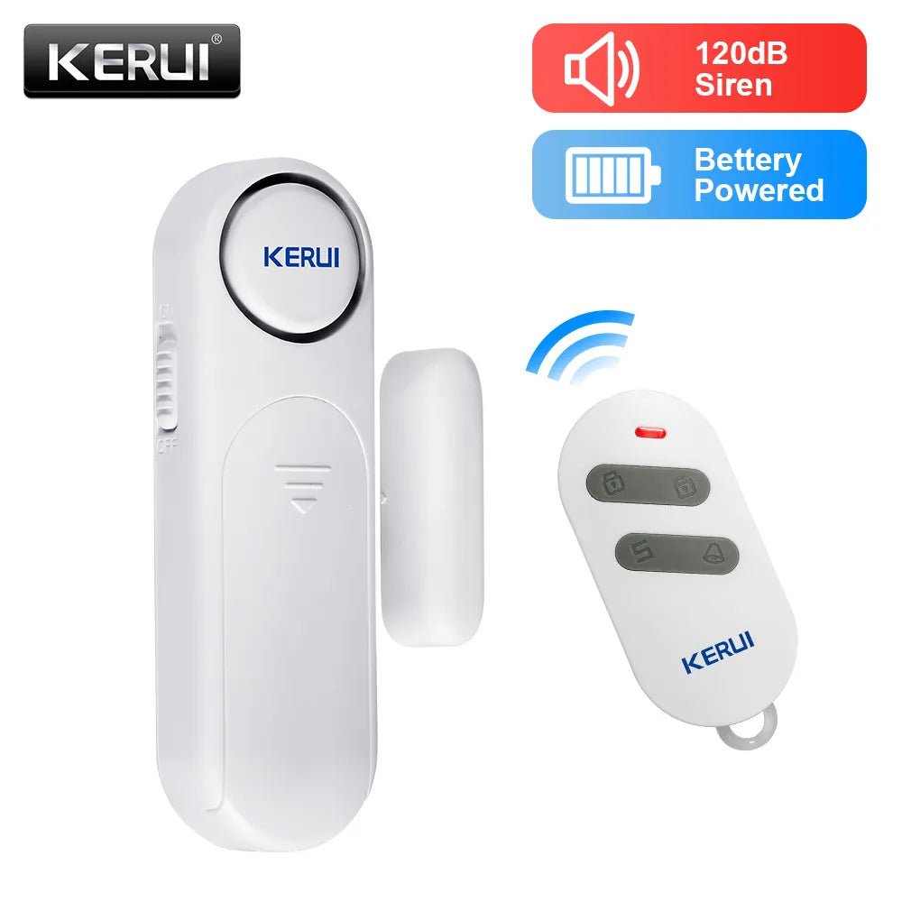 KERUI D121 Wireless Door Window Magnetic Sensor Home Security Alarm System Anti-theft Remote Control Detectors 120dB 300ft