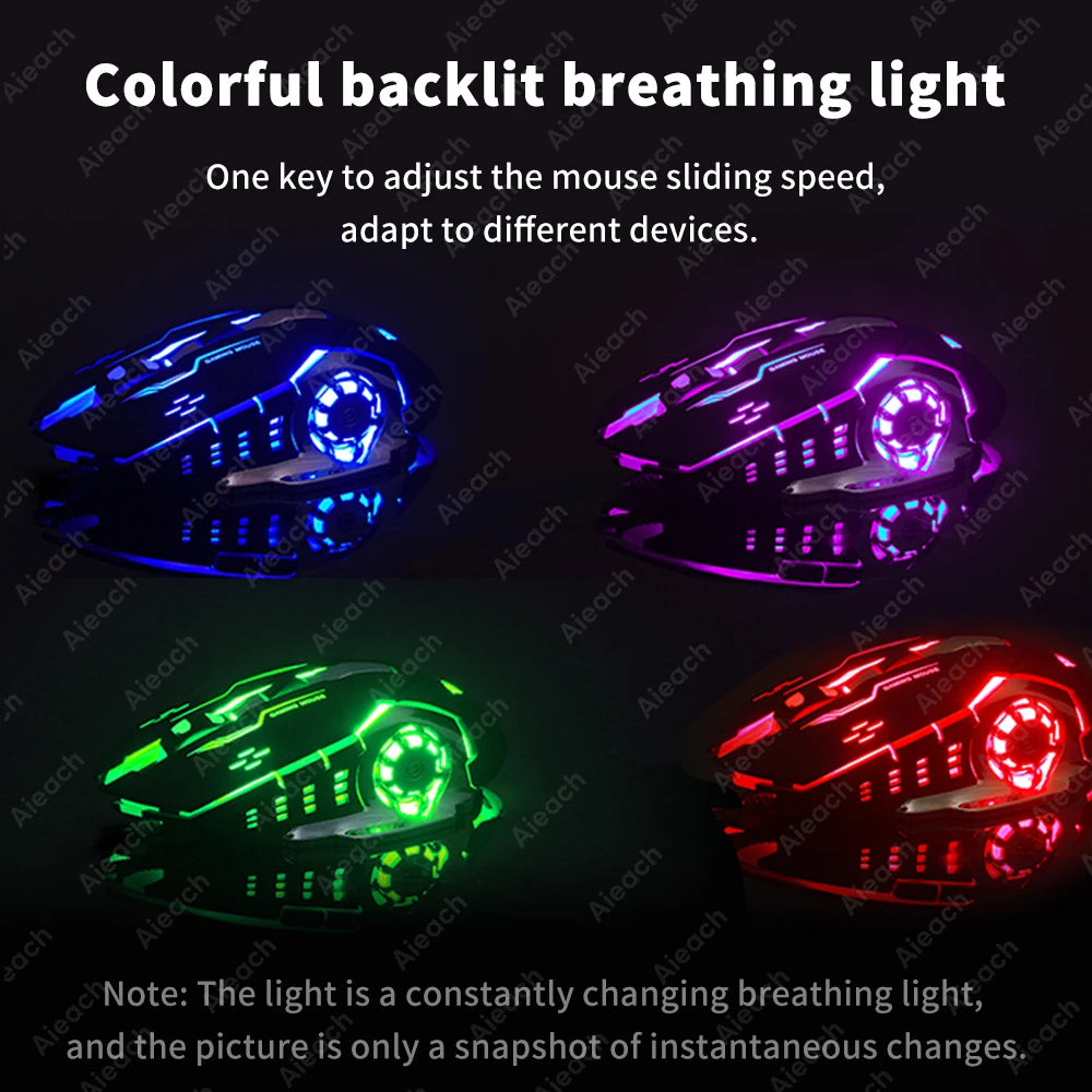 Wireless Bluetooth Gaming Mouse USB Mechanical E-Sports Backlight PC Gamer Computer 