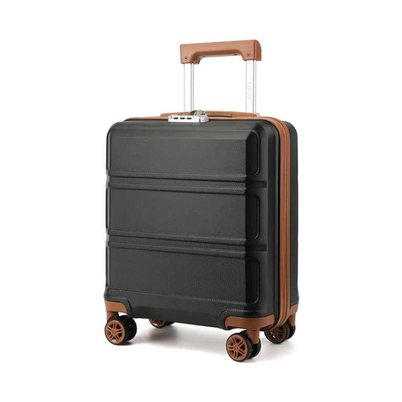 Mallette KONO 45x36x20 cm – Bagage à main cabine, coque rigide ABS, 4 rouleaux, serrure TSA