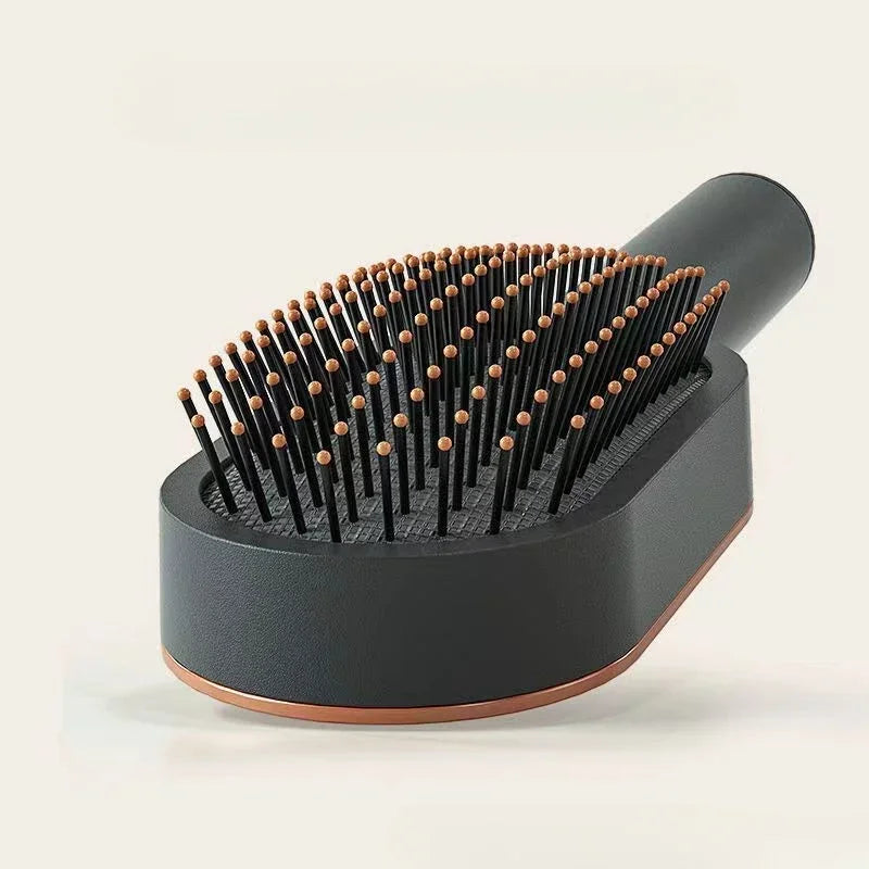 Brosse à Cheveux pour Femme avec bouton poussoir pour nettoyage facile