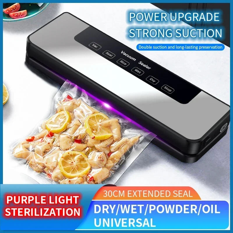 Electric Kitchen Food Vacuum Sealer Machine Commercial Vacuum Sealer Bags 30cm for Home Packaging 