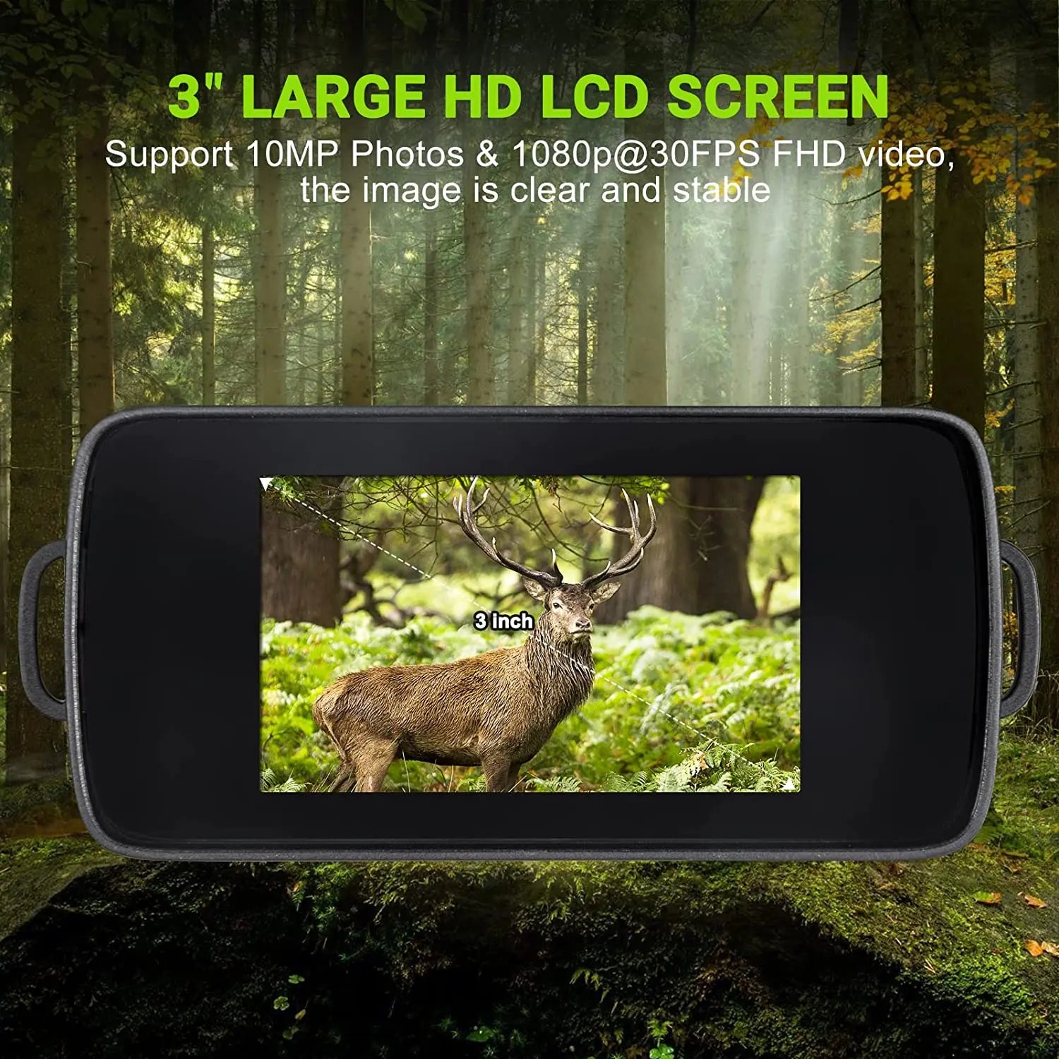 Jumelles de Vision Nocturne Numériques 1080p FHD – Zoom 5X, Infrarouge, Idéales pour Chasse, Camping et Surveillance Nautique
