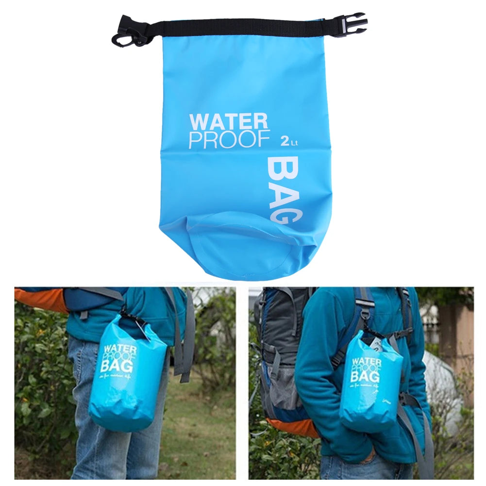 Sac étanche 2L/3L/5L/10L, sac flottant pour natation, Rafting, kayak, Trekking en rivière, voile, canoë, bateau