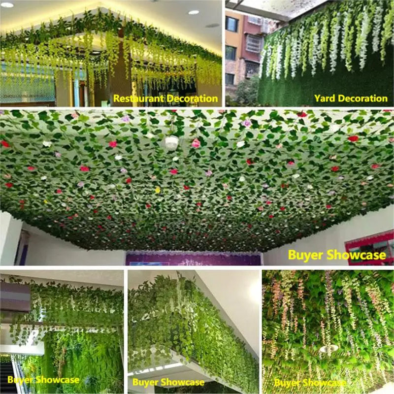 Artificial Plants, Artificial Ivy Leaves for Decoration, Indoor/Outdoor 