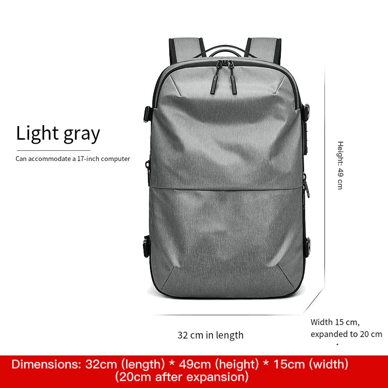 Sac à dos SUSHIMU – Voyage d’affaires unisexe, grande capacité, compartiment ordinateur portable et séparation humide/sèche