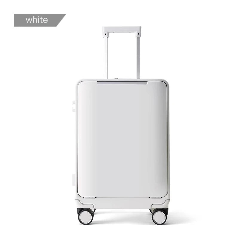 Valise SUSHIMU – Roulettes avec cadre en aluminium, ouverture avant personnalisée, cabine 20 et 24 pouces