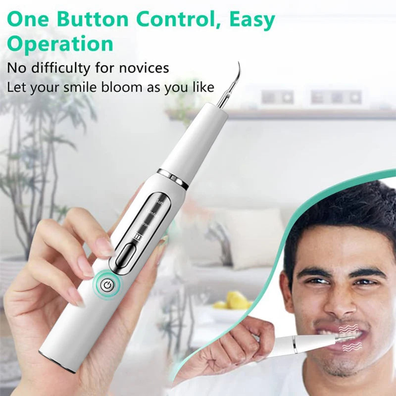 Ultrasonic Dental Scaler for Tartar Stains, Electric Sonic Dental Plaque Cleaner