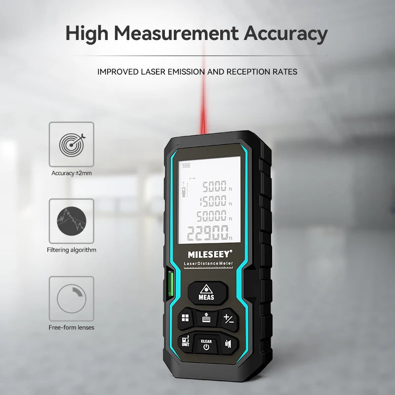 Laser Meter, Laser Rangefinder, IP54 Laser Tape Measure 40M 60M 80M 100M, Electronic Ruler, Useful Measuring Tool 