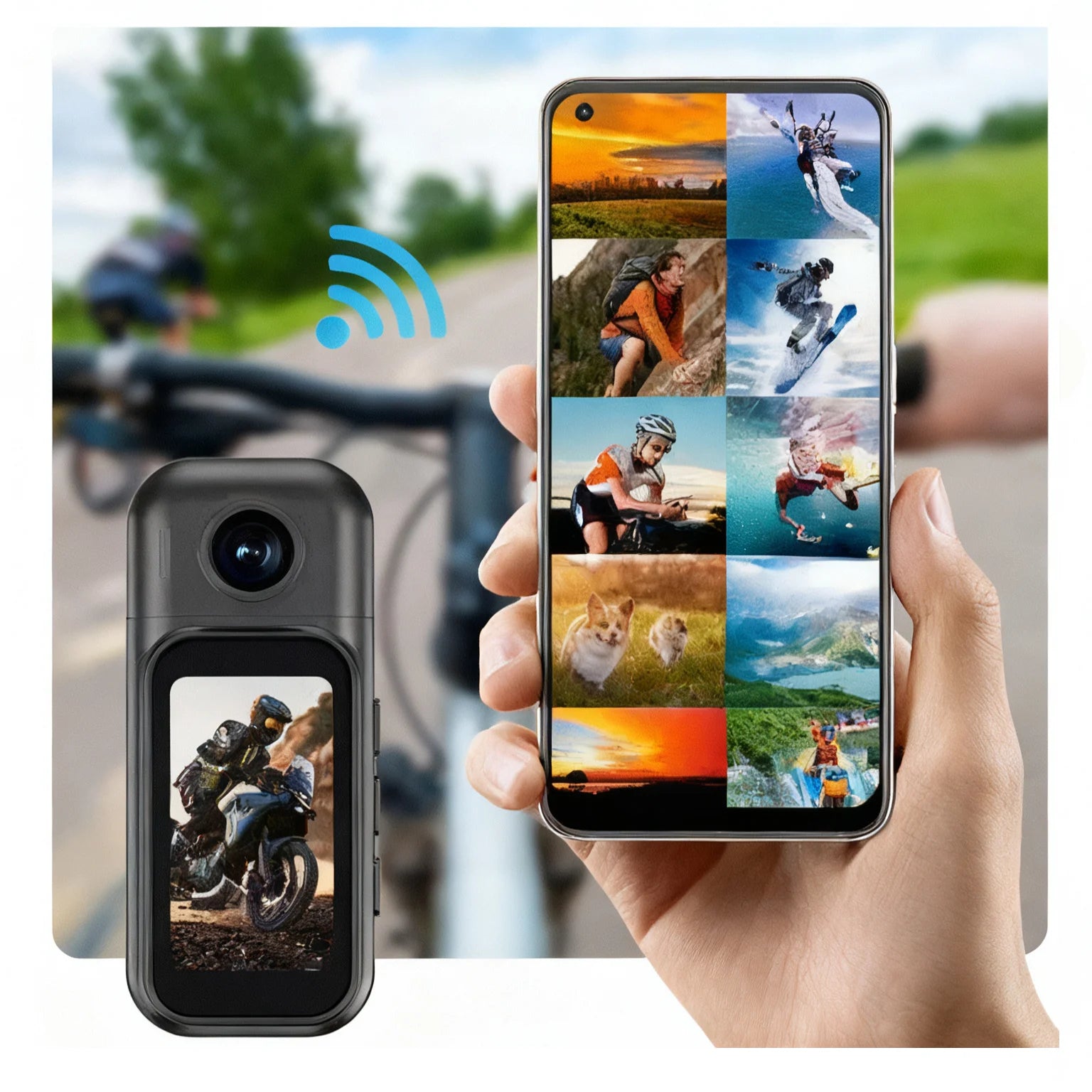 Caméra Corporelle 4K/1080P JETO JT-91 – Mini Caméra POV Pro Ultra Compacte avec Écran Tactile 1,47" et Lentille Rotative 180°