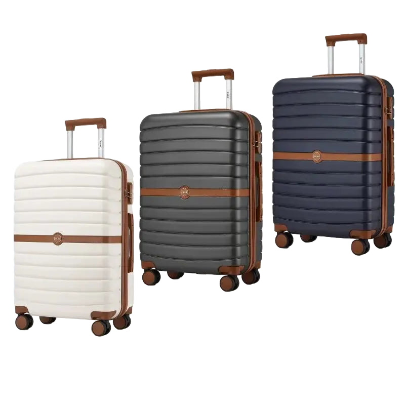 Ensemble de valises rigides PC KONO 3 pièces – léger, 360° roues doubles, serrure à combinaison, valises 55/66/76 cm