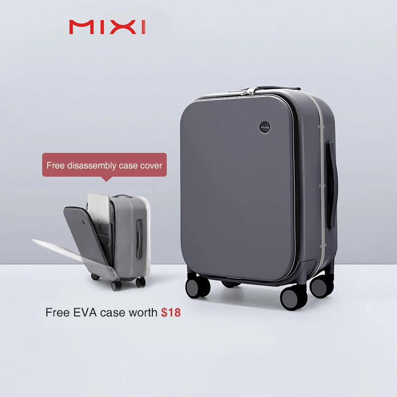 Valise Mixi M9260 – Bagage à main 18'' / 20'' / 24'' avec cadre en aluminium, Design breveté