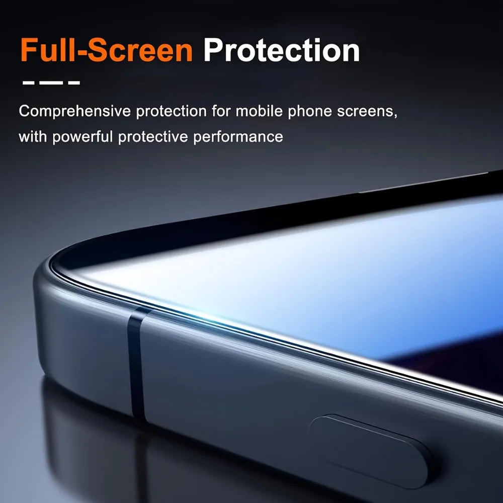 Film de protection en verre trempé à couverture intégrale pour iPhone – Protection écran complète