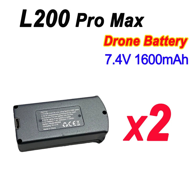 Batterie originale LYZRC L200 PRO MAX 4K 7.4V 1600mAh pour Drone